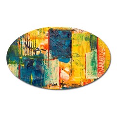 Wall Art Oval Magnet by Azkajaya