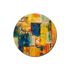 Wall Art Rubber Round Coaster (4 Pack)