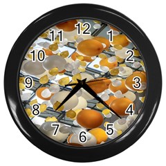 Ballon Classroom Wall Clock (black) by Azkajaya