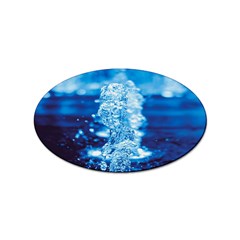 Water Blue Wallpaper Sticker (oval) by Azkajaya