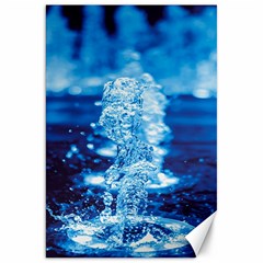 Water Blue Wallpaper Canvas 20  X 30  by Azkajaya