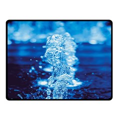 Water Blue Wallpaper Fleece Blanket (small) by Azkajaya