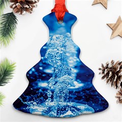 Water Blue Wallpaper Ornament (christmas Tree) 