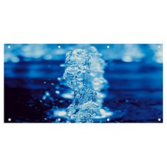 Water Blue Wallpaper Banner And Sign 8  X 4  by Azkajaya