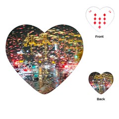 Water Droplets Playing Cards Single Design (heart)