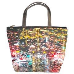 Water Droplets Bucket Bag by Azkajaya