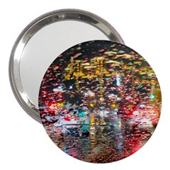 Water Droplets 3  Handbag Mirrors by Azkajaya