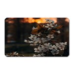 White Flower Magnet (Rectangular) Front