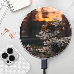 White Flower Wireless Fast Charger(white) by Azkajaya