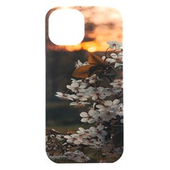 White Flower Iphone 15 Plus Black Uv Print Pc Hardshell Case by Azkajaya