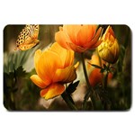 Yellow Butterfly Flower Large Doormat 30 x20  Door Mat