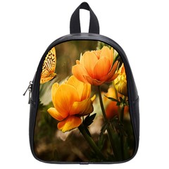 Yellow Butterfly Flower School Bag (small) by Azkajaya