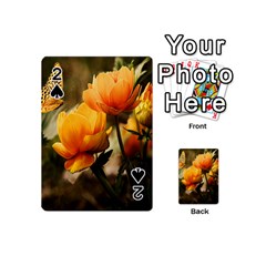 Yellow Butterfly Flower Playing Cards 54 Designs (mini)