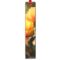 Yellow Butterfly Flower Large Book Marks by Azkajaya