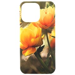 Yellow Butterfly Flower Iphone 15 Pro Max Black Uv Print Pc Hardshell Case by Azkajaya