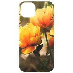 Yellow Butterfly Flower Iphone 15 Pro Black Uv Print Pc Hardshell Case by Azkajaya