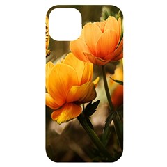 Yellow Butterfly Flower Iphone 14 Plus Black Uv Print Case by Azkajaya