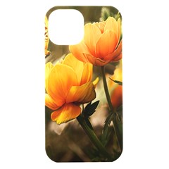 Yellow Butterfly Flower Iphone 15 Black Uv Print Pc Hardshell Case by Azkajaya