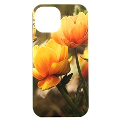 Yellow Butterfly Flower Iphone 15 Plus Black Uv Print Pc Hardshell Case by Azkajaya