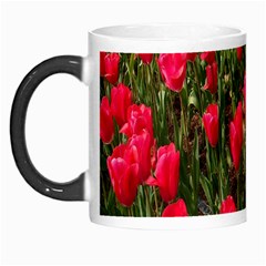 Yellow Pink Red Flowers Morph Mug by Azkajaya