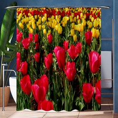 Yellow Pink Red Flowers Shower Curtain 60  X 72  (medium)  by Azkajaya