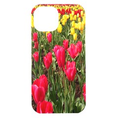 Yellow Pink Red Flowers Iphone 15 Black Uv Print Pc Hardshell Case