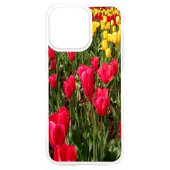 Yellow Pink Red Flowers Iphone 15 Plus Tpu Uv Print Case by Azkajaya