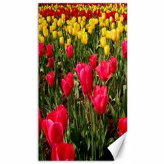 Yellow Pink Red Flowers Canvas 40  X 72  by Azkajaya