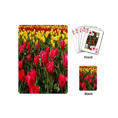 Yellow Pink Red Flowers Playing Cards Single Design (mini)