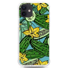 Seamless Pattern With Cucumber Slice Flower Colorful Hand Drawn Background With Vegetables Wallpaper Iphone 12/12 Pro Tpu Uv Print Case by Ket1n9