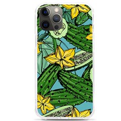 Seamless Pattern With Cucumber Slice Flower Colorful Hand Drawn Background With Vegetables Wallpaper Iphone 12 Pro Max Tpu Uv Print Case by Ket1n9