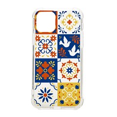 Mexican Talavera Pattern Ceramic Tiles With Flower Leaves Bird Ornaments Traditional Majolica Style Iphone 11 Pro 5 8 Inch Tpu Uv Print Case by Ket1n9