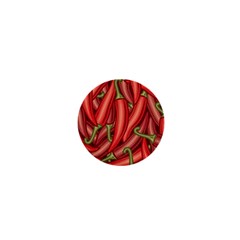 Seamless-chili-pepper-pattern 1  Mini Buttons by Ket1n9