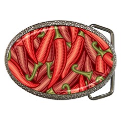 Seamless-chili-pepper-pattern Belt Buckles by Ket1n9