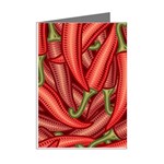 Seamless-chili-pepper-pattern Mini Greeting Cards (Pkg of 8) Right