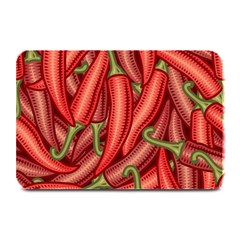 Seamless-chili-pepper-pattern Plate Mats by Ket1n9