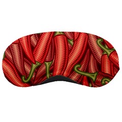 Seamless-chili-pepper-pattern Sleep Mask by Ket1n9