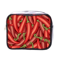 Seamless-chili-pepper-pattern Mini Toiletries Bag (one Side) by Ket1n9