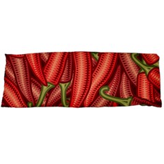 Seamless-chili-pepper-pattern Body Pillow Case (dakimakura) by Ket1n9