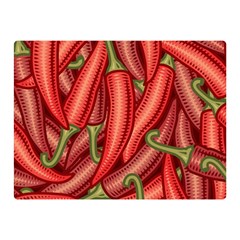 Seamless-chili-pepper-pattern Two Sides Premium Plush Fleece Blanket (mini) by Ket1n9