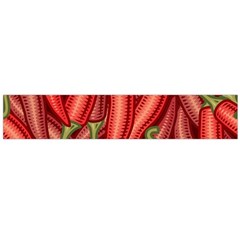 Seamless-chili-pepper-pattern Large Premium Plush Fleece Scarf 