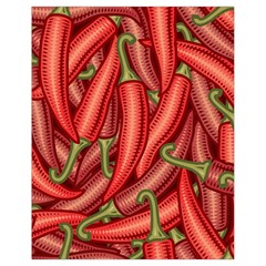 Seamless-chili-pepper-pattern Drawstring Bag (small) by Ket1n9