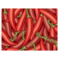 Seamless-chili-pepper-pattern Premium Plush Fleece Blanket (extra Small) by Ket1n9