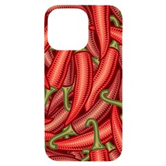 Seamless-chili-pepper-pattern Iphone 14 Pro Max Black Uv Print Case by Ket1n9