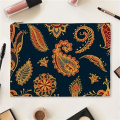 Bright-seamless-pattern-with-paisley-mehndi-elements-hand-drawn-wallpaper-with-floral-traditional-in Cosmetic Bag (xl) by Ket1n9