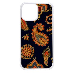 Bright-seamless-pattern-with-paisley-mehndi-elements-hand-drawn-wallpaper-with-floral-traditional-in Iphone 13 Pro Max Tpu Uv Print Case by Ket1n9