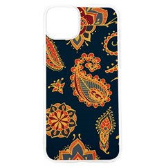 Bright-seamless-pattern-with-paisley-mehndi-elements-hand-drawn-wallpaper-with-floral-traditional-in Iphone 15 Pro Tpu Uv Print Case by Ket1n9