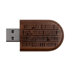 Bookshelf Wood Oval Usb Flash Drive by Ket1n9