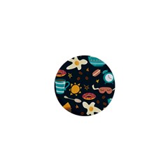 Seamless-pattern-with-breakfast-symbols-morning-coffee 1  Mini Buttons