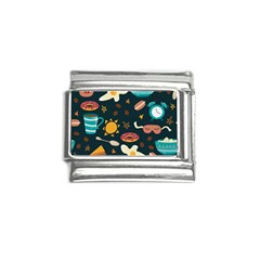 Seamless-pattern-with-breakfast-symbols-morning-coffee Italian Charm (9mm)